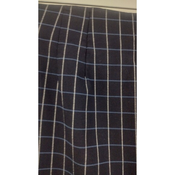 ELLE Women’s Navy Grid Pull On Pencil Skirt Elastic Waist size M Business Casual - Picture 4 of 7